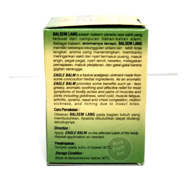 Cap Lang Eucalyptus Balm Muscular Pain Neck Joint Sprain Relief Repeated Heat - Image 2