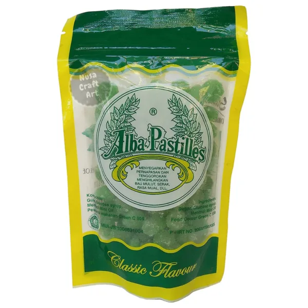 Alba Pastilles Mint Menthol Candy Classic Vintage Flavour 100gr