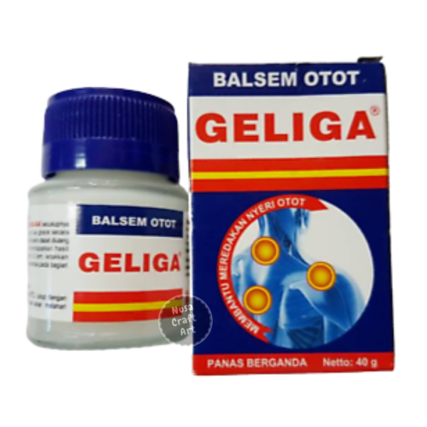Geliga Muscular Balm Muscular Pain Neck Join Sprain Relief Repeated Heat 40gr - Image 2