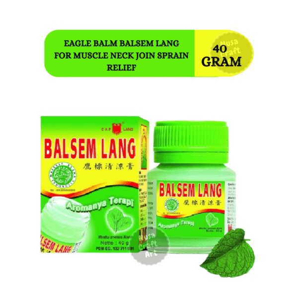 Cap Lang Eucalyptus Balm Muscular Pain Neck Joint Sprain Relief Repeated Heat