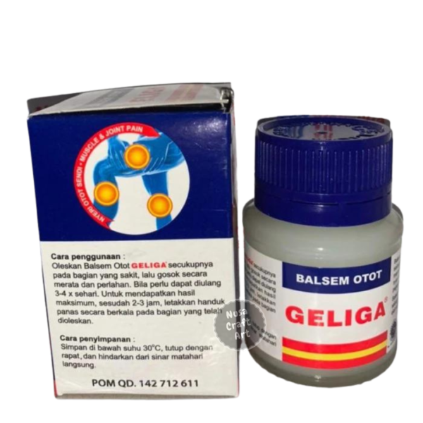 Geliga Muscular Balm Muscular Pain Neck Join Sprain Relief Repeated Heat 40gr - Image 4