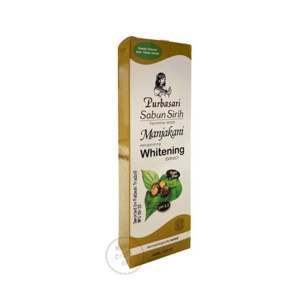 Purbasari Sabun Sirih Manjakani Whitening Extract Feminine Intimate Wash 125ml - Image 3