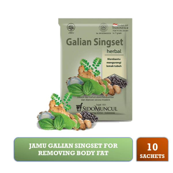 SIDOMUNCUL Jamu Galian Singset Herbal Weight Loss Body Fat 10's