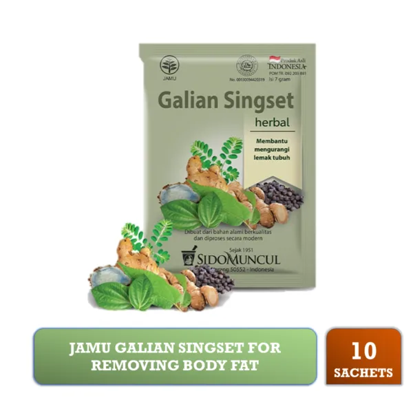 SIDOMUNCUL Jamu Galian Singset Herbal Weight Loss Body Fat 10's