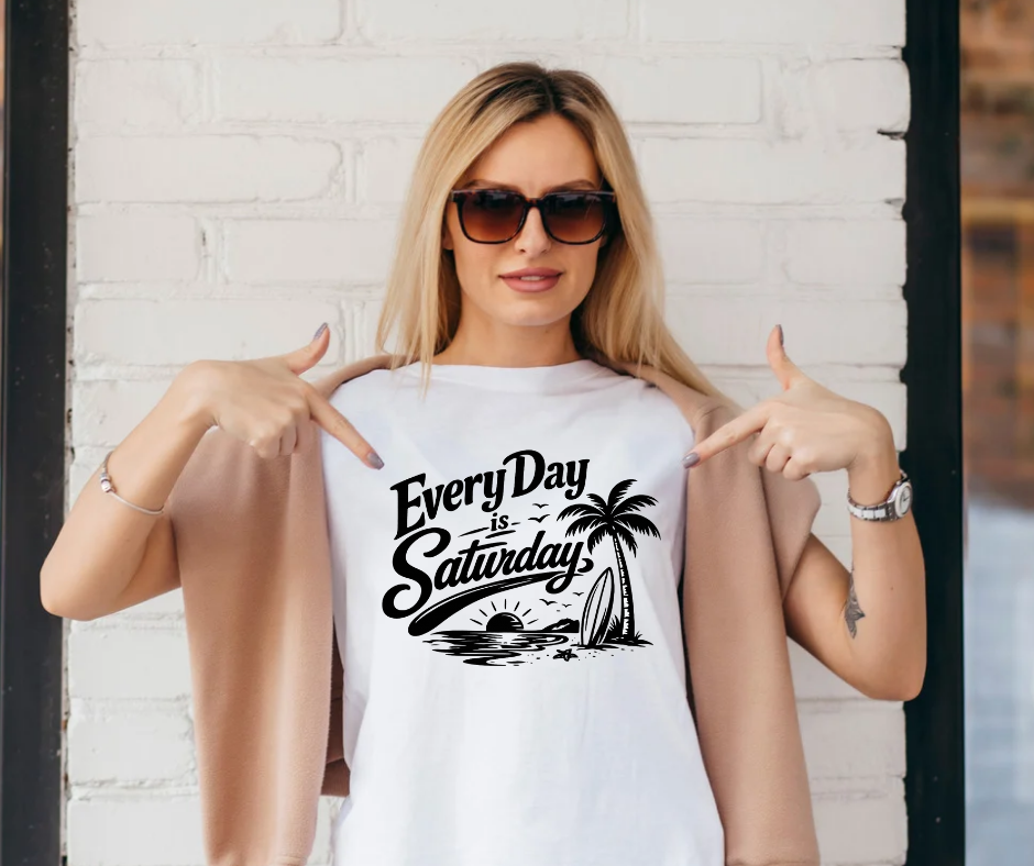 Every Day Is Saturday Retro Beach Vacation Vibes
